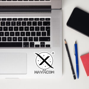 NAVXCOM Sticker (White)